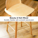 Atlas Elise Ash Wood Bar Stool 65cm – Natural