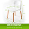 4 x Retro Stackable Dining Chairs – White