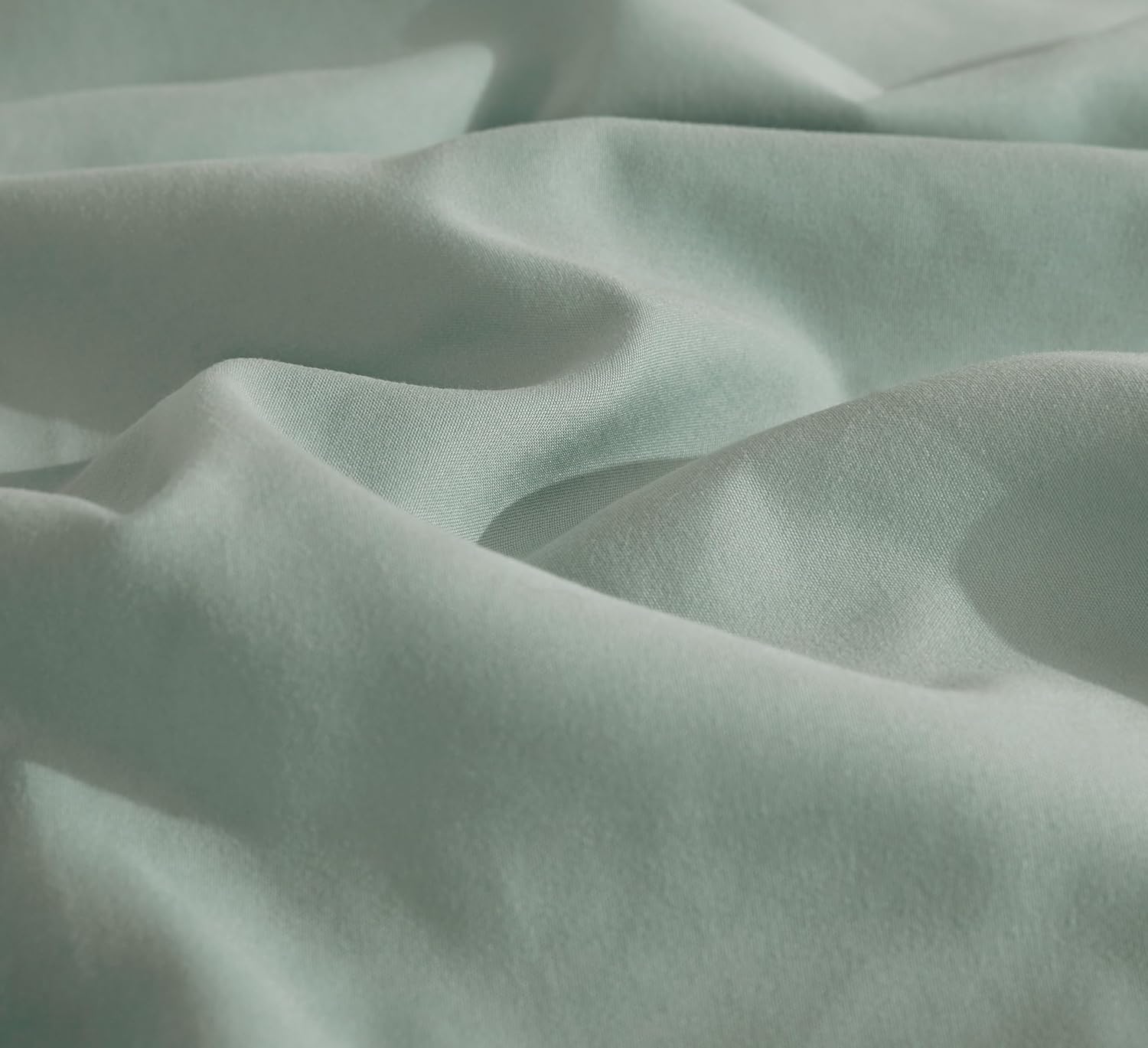 Vintage Washed Microfibre Fitted Sheet Set – Sage – Single