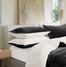 Teddy Sherpa Twin - Pack Standard Pillowcases - Soft Reversible Velvet & Sherpa Cushion Covers - Machine Washable with Zipper Closure - - Charcoal