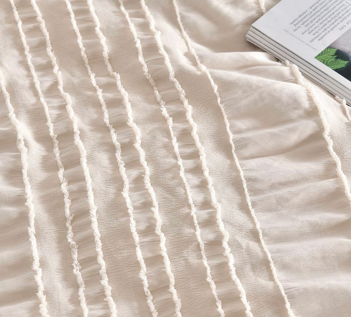 Alderon Tufted Striped Quilt Cover Set – Multi – Queen