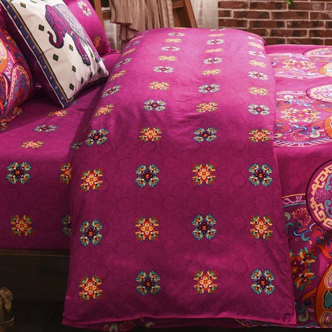 Mandala Quilt Cover Set – Multi – Queen