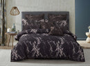 Rowan Black Marble Duvet Quilt Cover Set – Queen