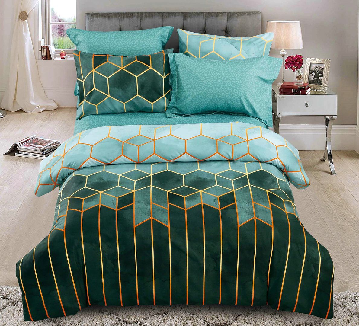 Giverny Quilt Cover Set – Multi – Queen