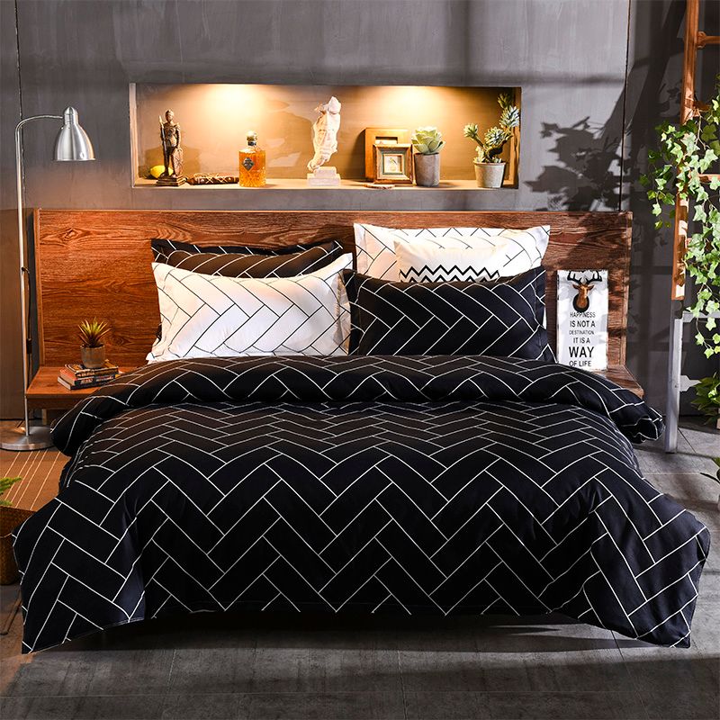 Nova Black&White Duvet Quilt Cover Set – Super King