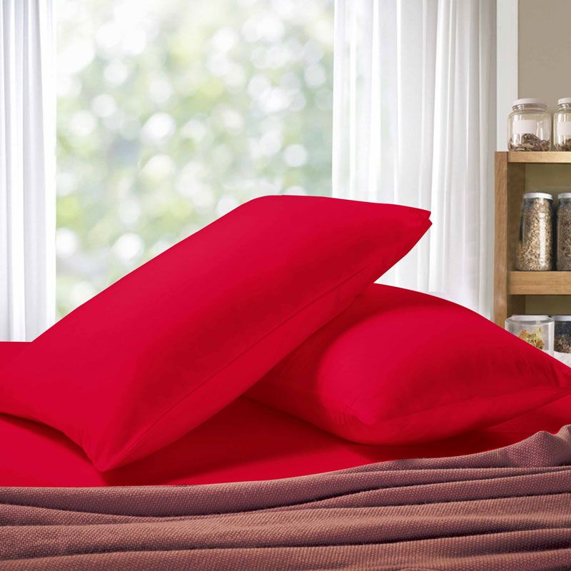 Haven Premium Pillowcases – Red – Queen