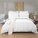Cove 1000TC Tailored White Duvet Quilt Cover Set – Super King