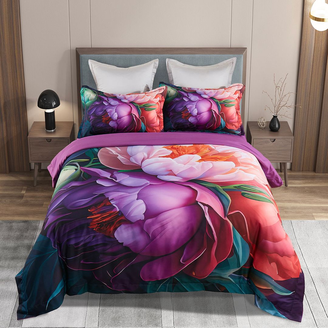 Kaie Floral Quilt Cover Set – Queen