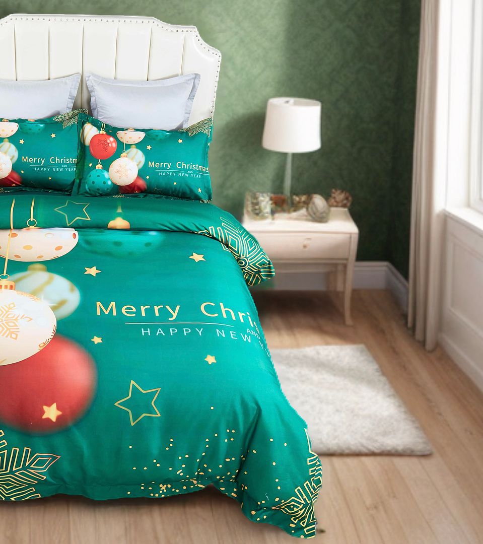 Festive Christmas Quilt Cover Set – Multi – Queen