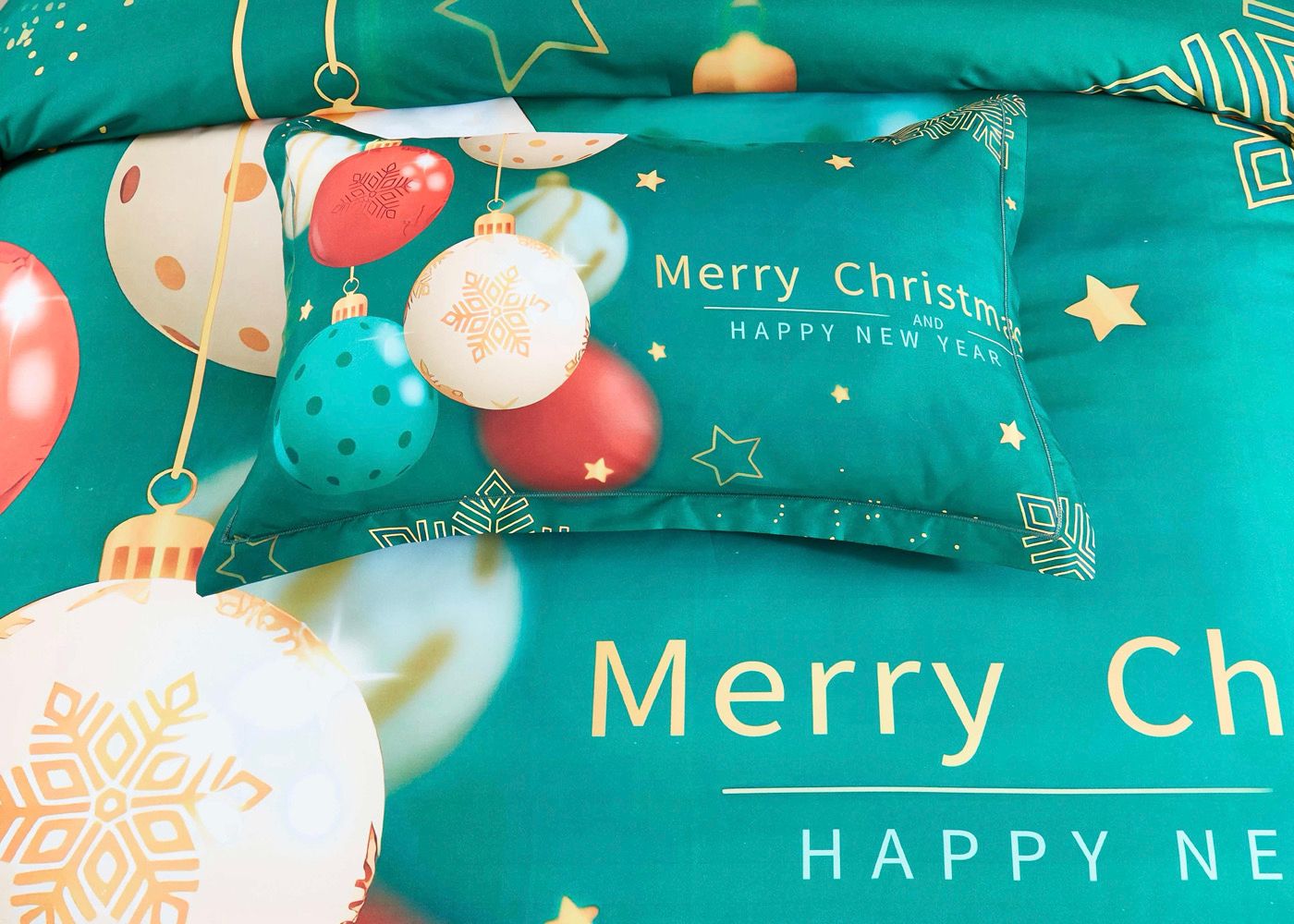 Festive Christmas Quilt Cover Set – Multi – Queen