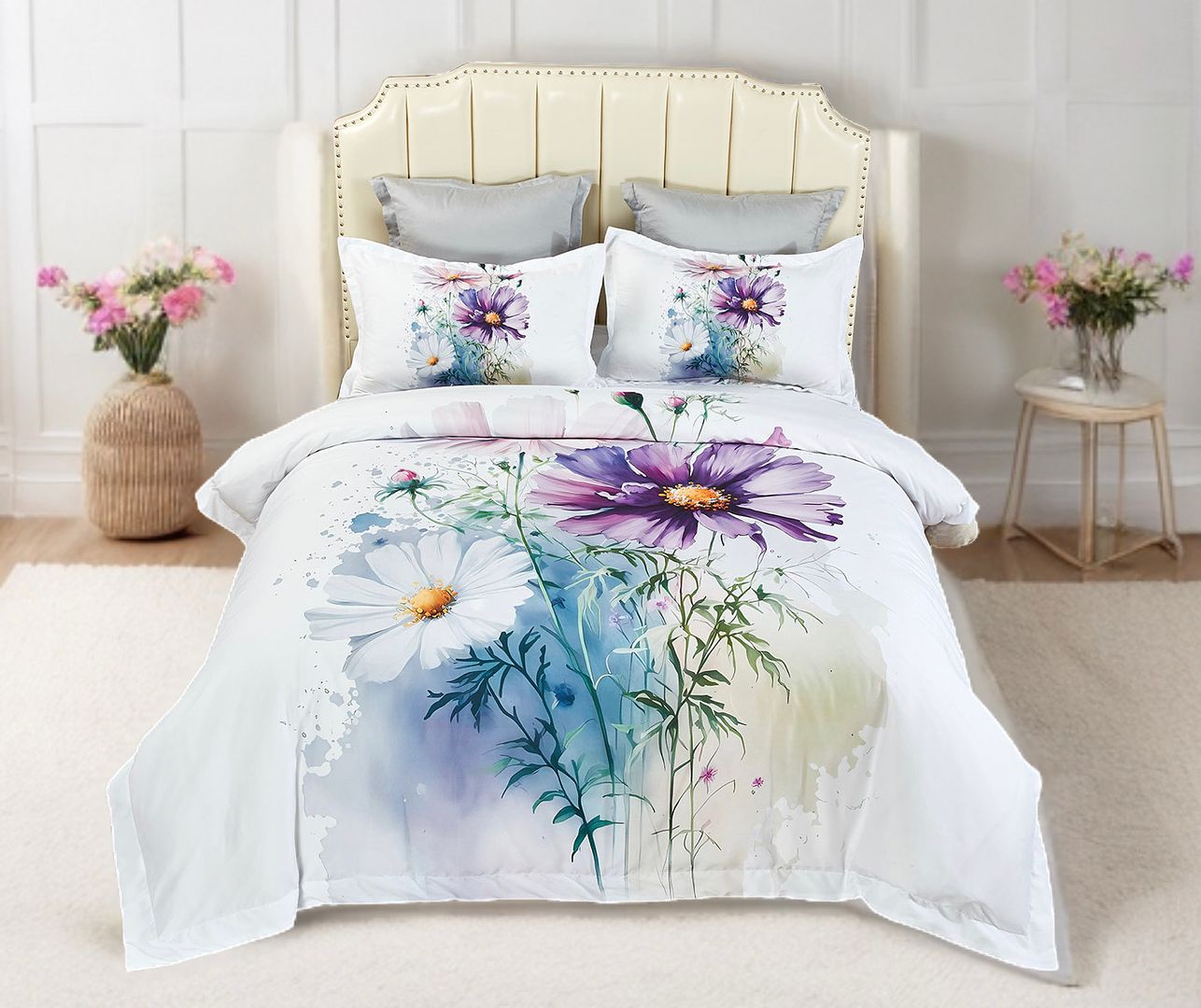 Marrea Floral Quilt Cover Set – Queen