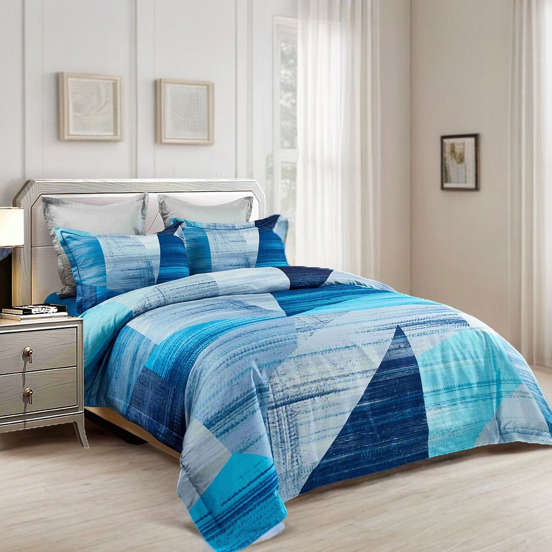 Mondrian Quilt Cover Set – Multi – Queen