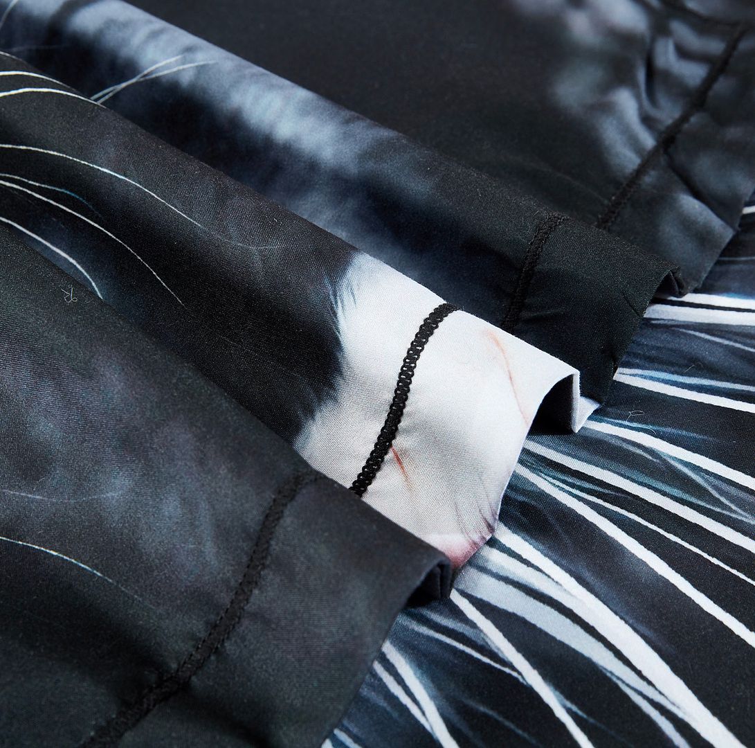 Feline Cat Print Quilt Cover Set – Multi – Queen