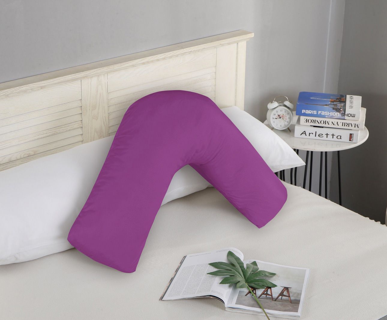 Arlo 1000TC Premium Ultra Soft V SHAPE Pillowcase - Purple
