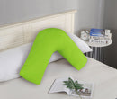 Rowan 1000TC Premium Ultra Soft V SHAPE Pillowcase - Green