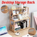 Compact Desktop Bookshelf Storage Bookcase Organizer Small Shelf Display Unit