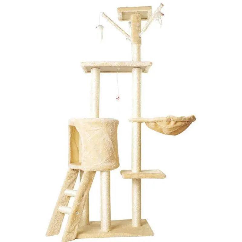 Kaleo Multi-Level Cat Tree – Grey – 135 cm