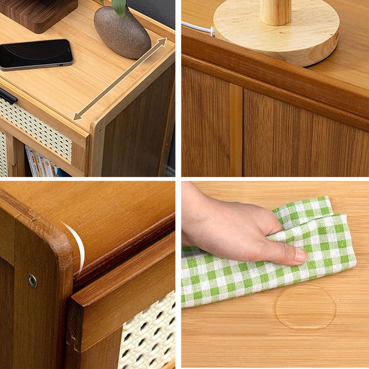 Nara Bedside Table – Natural – Small