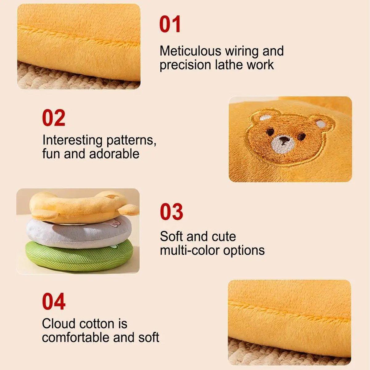 Nara Pet U-Shaped Sleeping Pillow – Grey