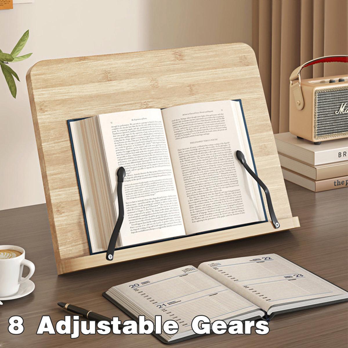 Rowan Wooden Adjustable Reading Stand – Brown / Wood – Small