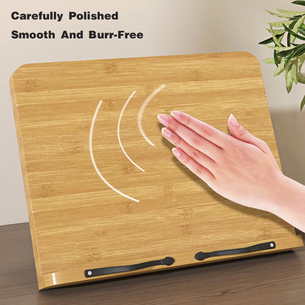 Rowan Wooden Adjustable Reading Stand – Brown / Wood – Small