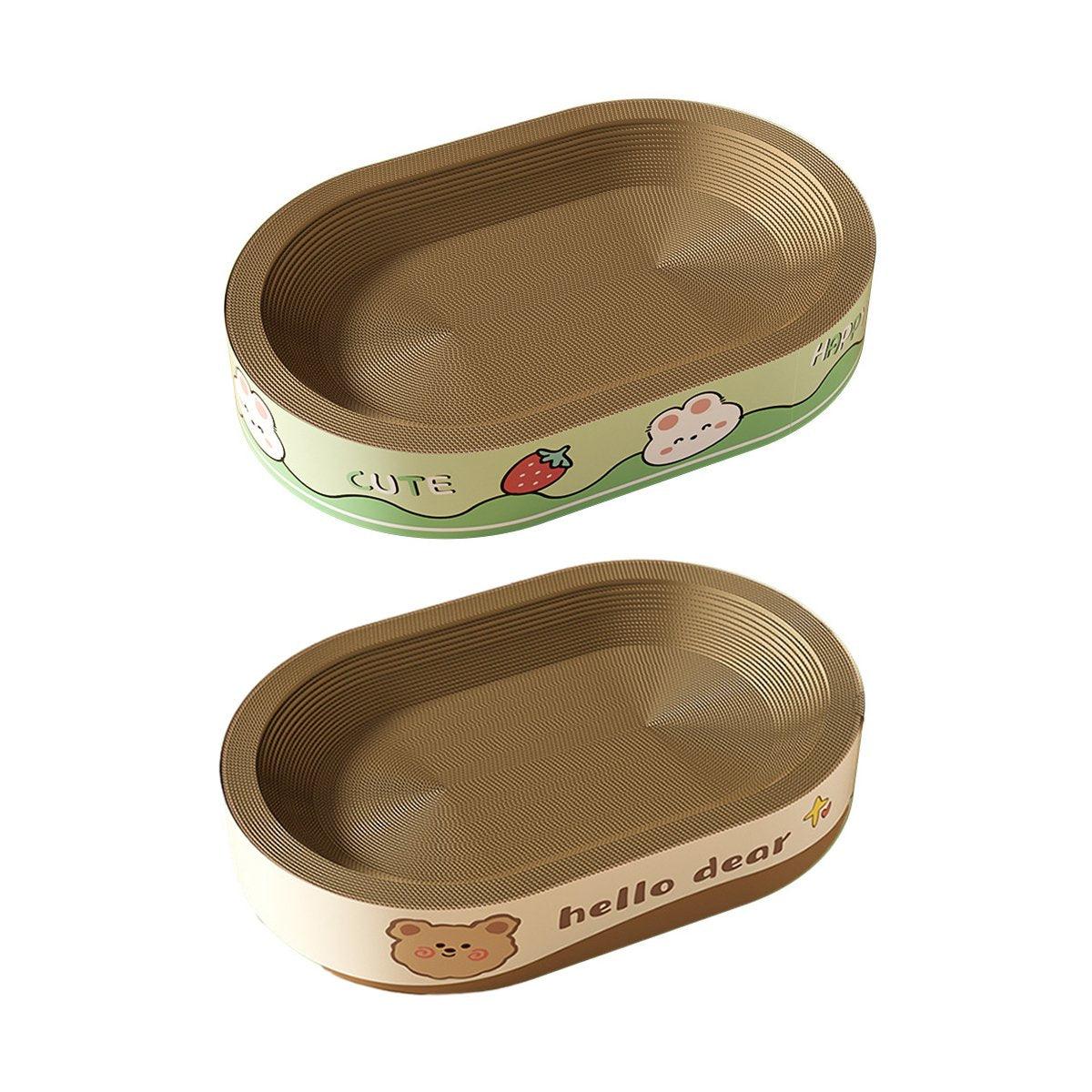 Willow Cat Scratching Board – Rabbit Pattern – Large