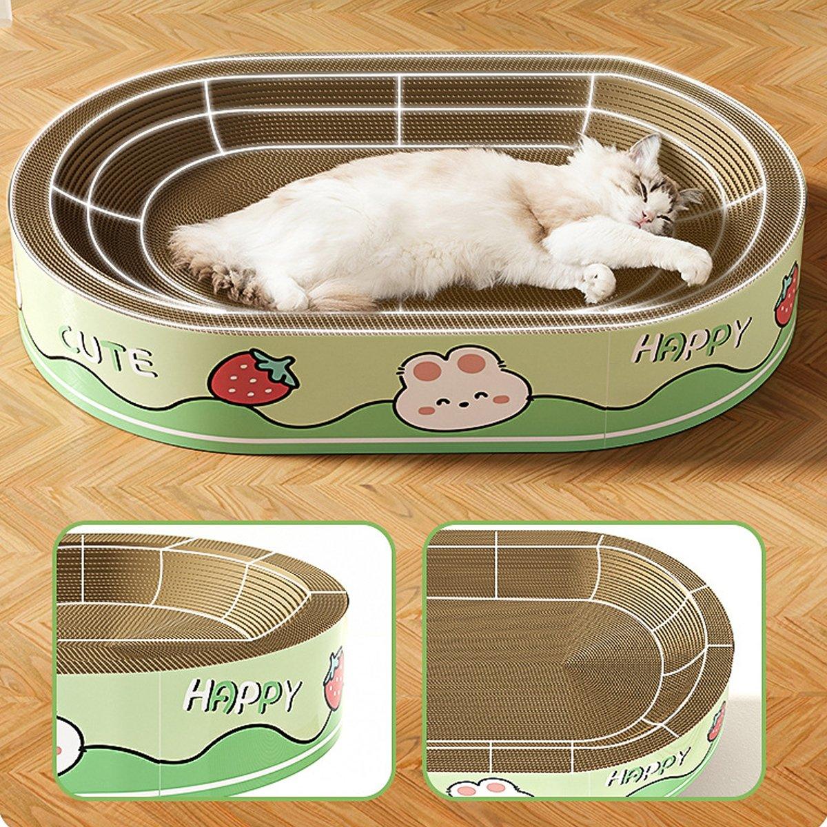 Willow Cat Scratching Board – Rabbit Pattern – Large