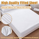 Waterproof Mattress Protector Fitted Sheet Bed Cover for King Double Queen – Single