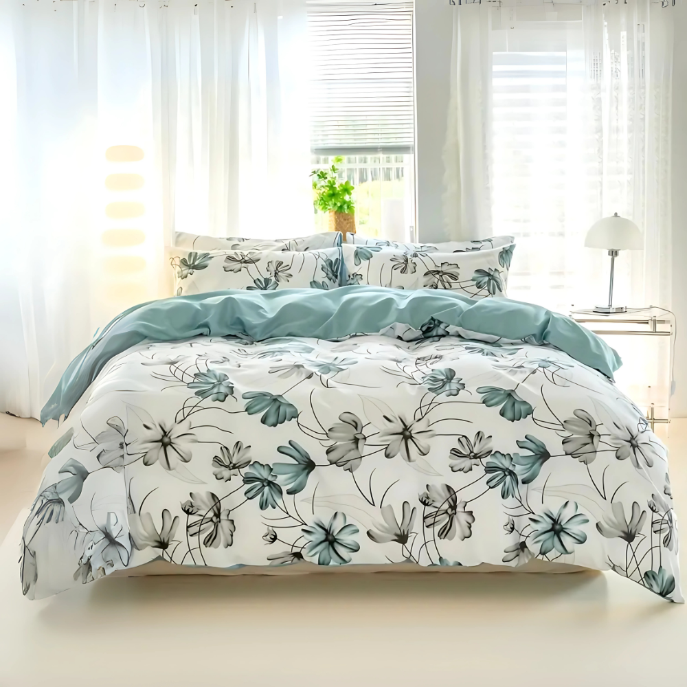 Floral Mist Quilt Cover Set - (2pcs, ) – Single