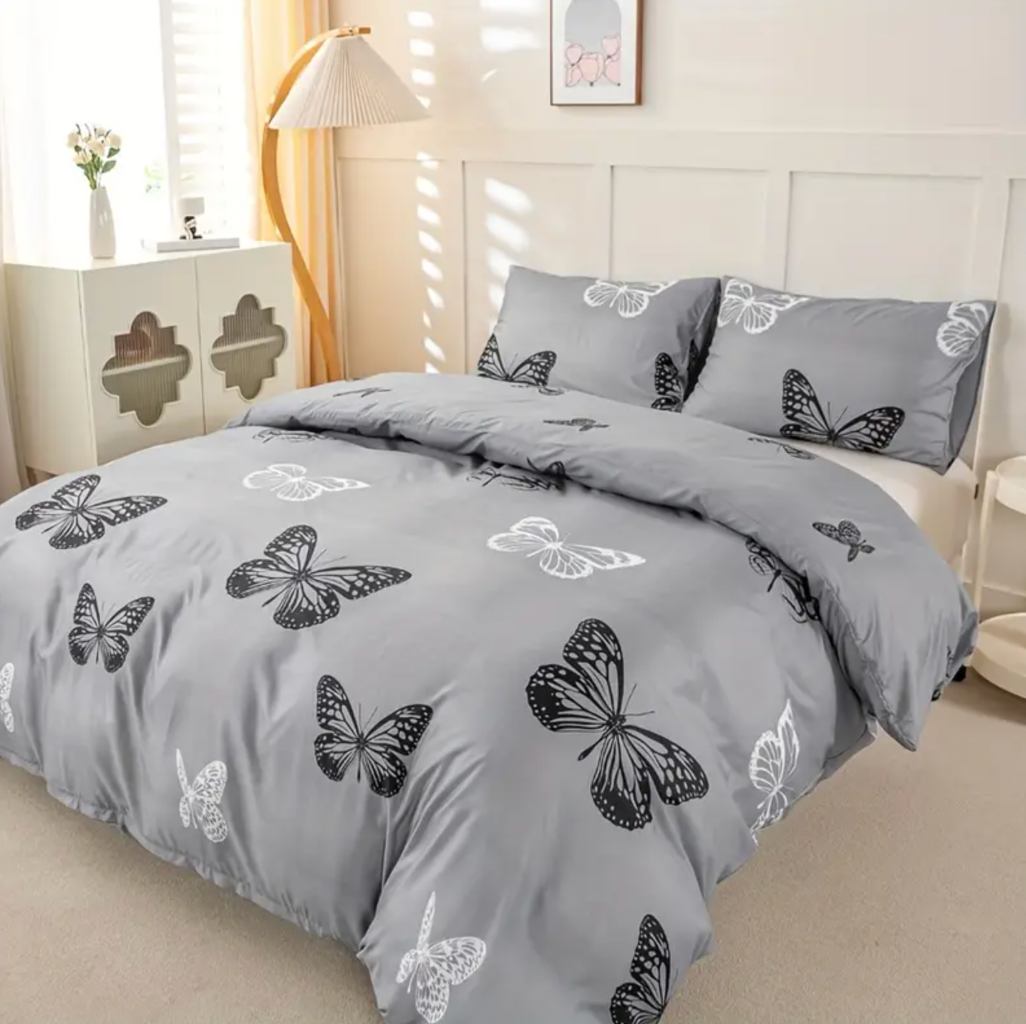 Mono Papilio Quilt Cover Set - (2pcs, ) – Single