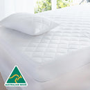 Aus Made Fully Fitted Cotton Quilted Mattress Protector () – King Single