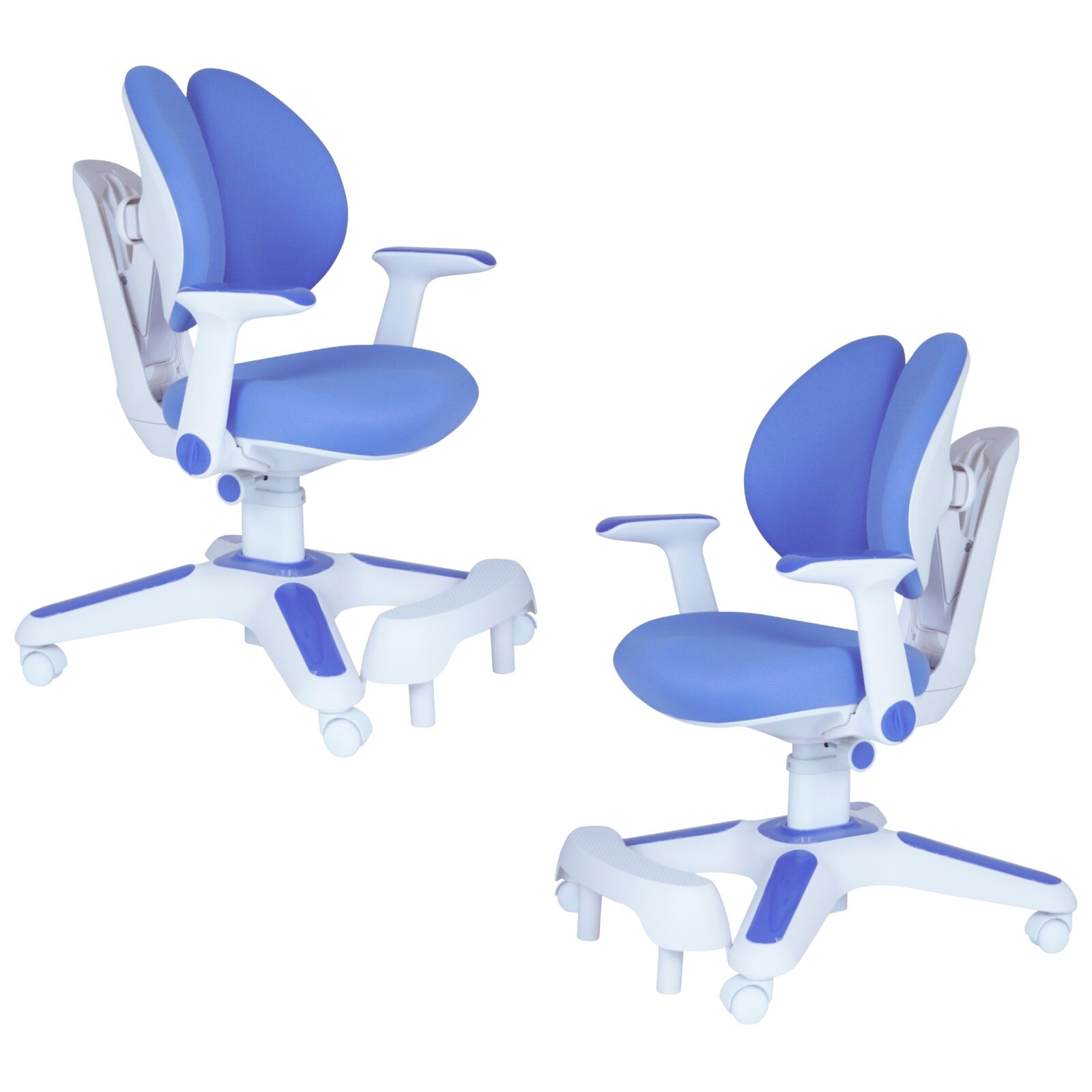Kiera Kids Study Chair Set – Blue – Set of 2