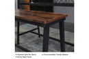 Industrial Style Bar Table with Wine Rack Storage