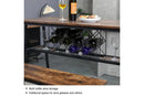 Industrial Style Bar Table with Wine Rack Storage