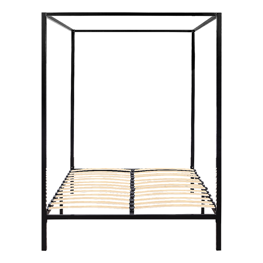 Rowan 4 Poster Bed Frame – Black – Double