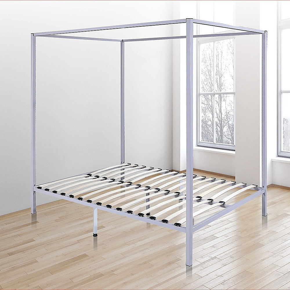 Haven 4 Poster Bed Frame – Beige – Double