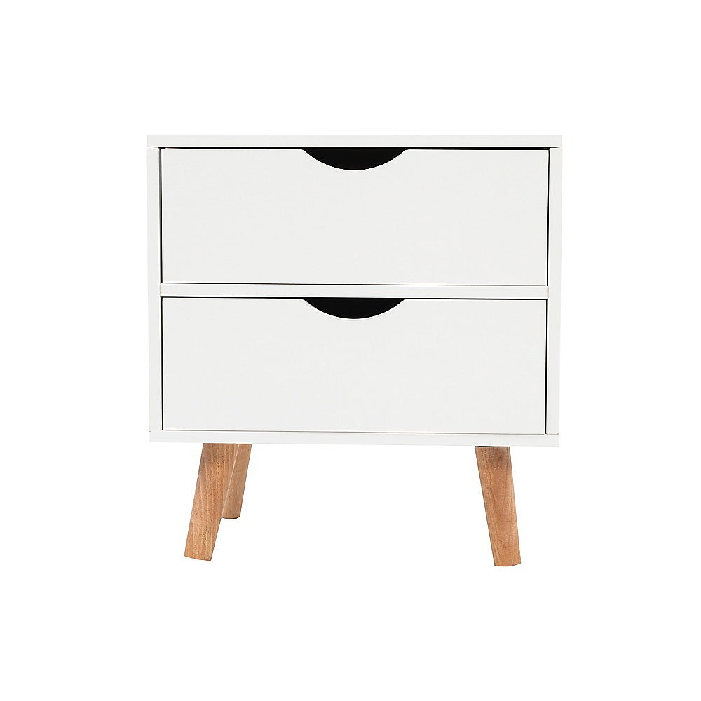 Marston Bedside Table – White – Standard