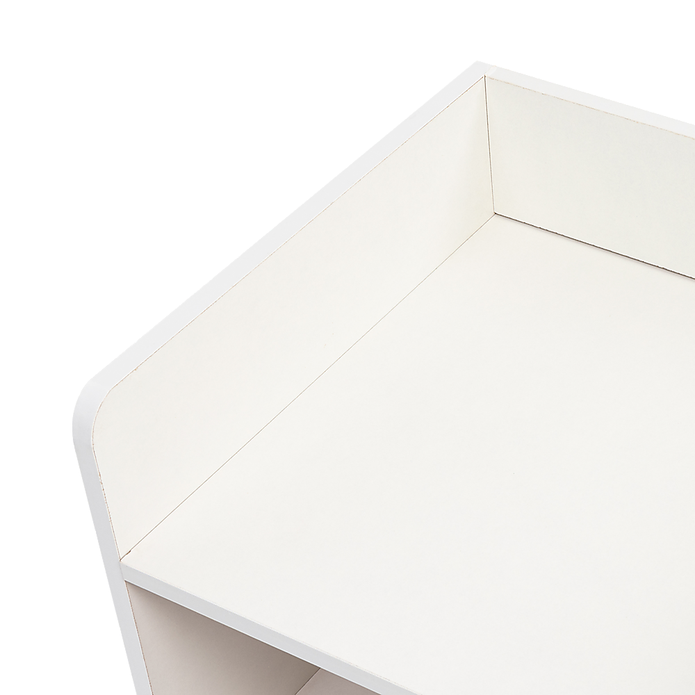 Hudson Bedside Table – White – Standard