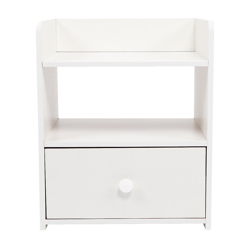 Hudson Bedside Table – White – Standard