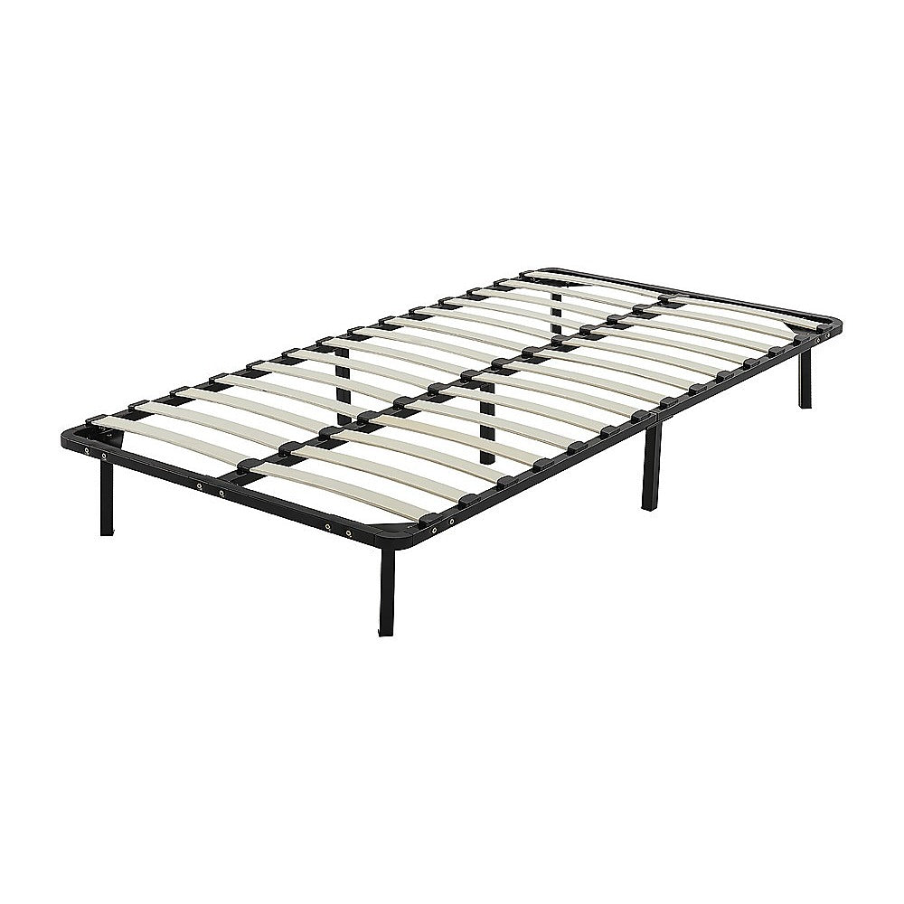 Atlas Metal Bed Frame – Black – King Single