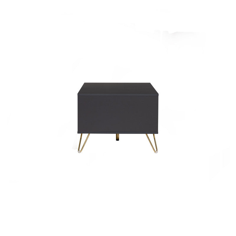 Volos Coffee Table – Black & Gold – 110cm