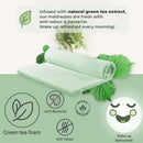 KING SINGLE Size - Cool Gel Green Tea Memory Foam Mattress - 5 Zone