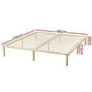 KING Size -  Wooden Timber Base Mattress Platform