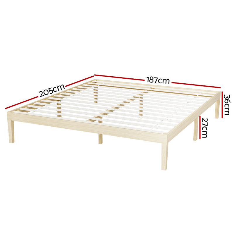 KING Size -  Wooden Base Mattress Platform