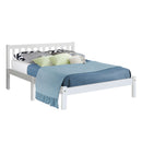 DOUBLE Size - Wooden 2 tone Bed Frame - White