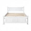 Rio Wooden Bed Frame – White – Double