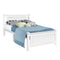 KING SINGLE SIze - Wooden Bed Frame - White