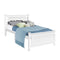 SINGLE SIze - Wooden Bed Frame - White