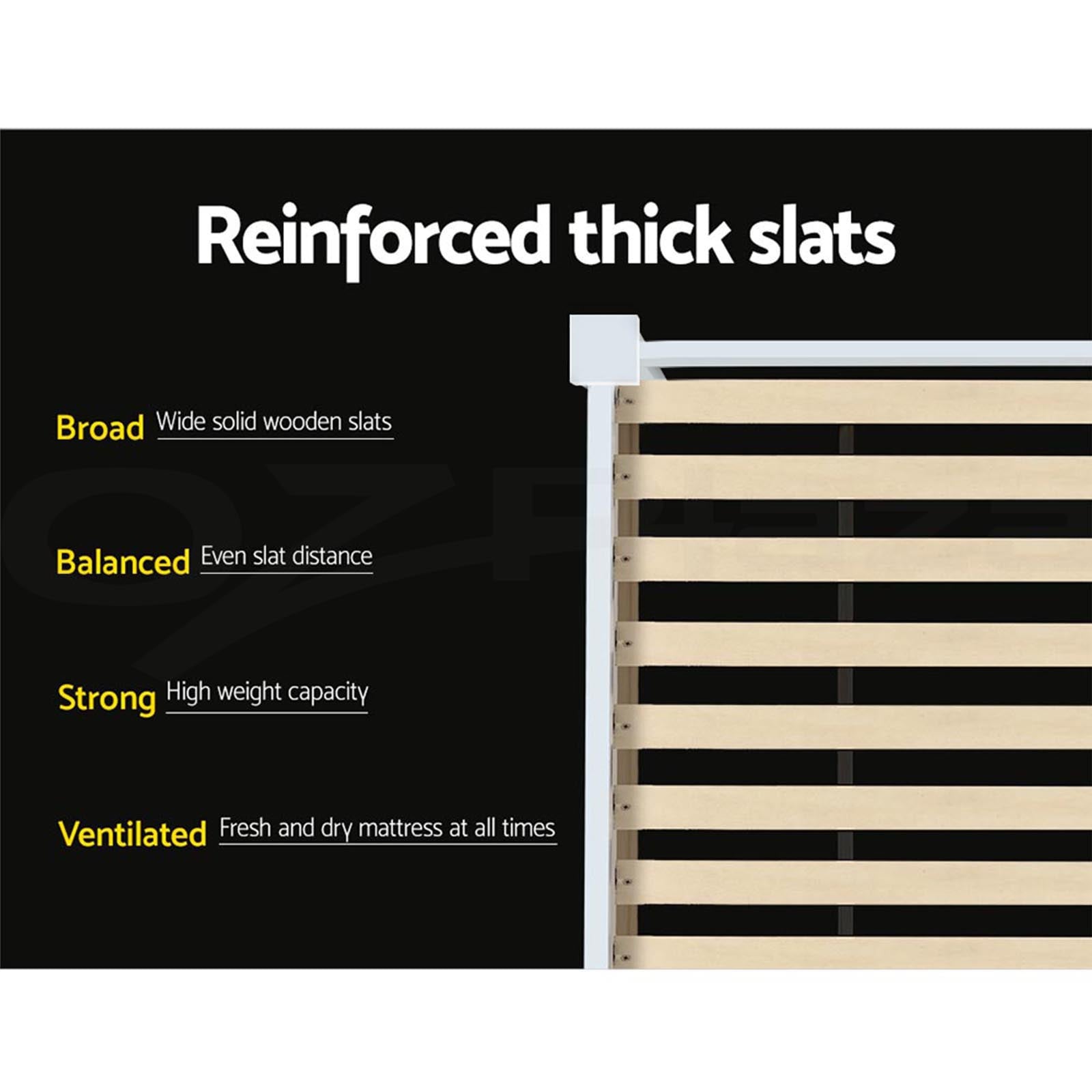 Union Kids Bed Base – White – Kids