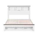 Nova Wooden Bed Frame with Storage, LED & Charging Station – White – Double